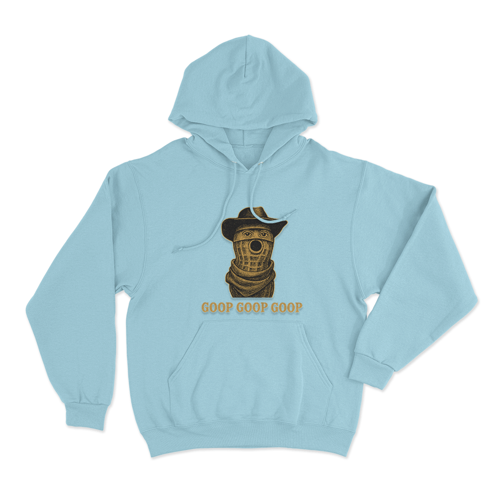 Burnt Peanut Goop Goop Goop Unisex Hoodie Sky Blue Burnt Peanut Goop Goop Goop Unisex Hoodie Sky Blue