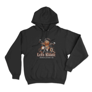 Burnt Peanut Lets Riiide Unisex Hoodie Black