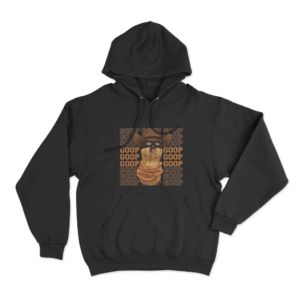 Goop Cowboy Peanut Unisex Hoodie Black
