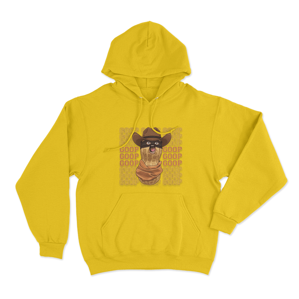 Goop Cowboy Peanut Unisex Hoodie Yellow Goop Cowboy Peanut Unisex Hoodie Yellow