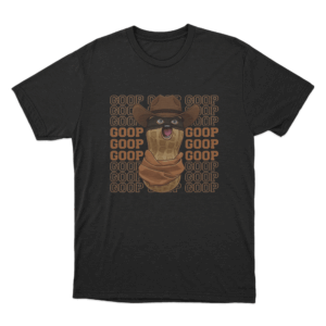 Goop Cowboy Peanut Unisex T Shirt Black