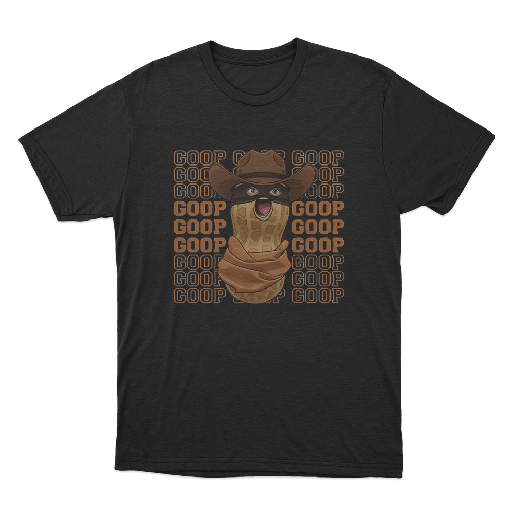 Goop Cowboy Peanut Unisex T Shirt Black Goop Cowboy Peanut Unisex T Shirt Black