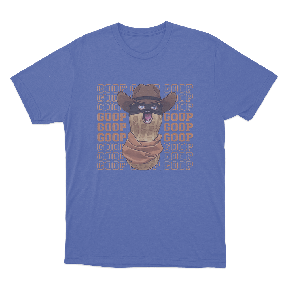 Goop Cowboy Peanut Unisex T Shirt Blue Goop Cowboy Peanut Unisex T Shirt Blue