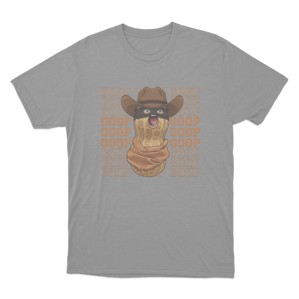 Goop Cowboy Peanut Unisex T Shirt Grey Goop Cowboy Peanut Unisex T Shirt Grey