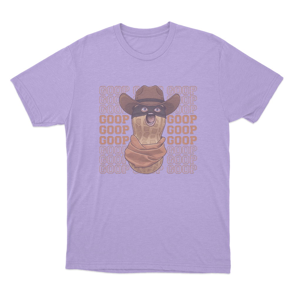 Goop Cowboy Peanut Unisex T Shirt Purple Goop Cowboy Peanut Unisex T Shirt Purple