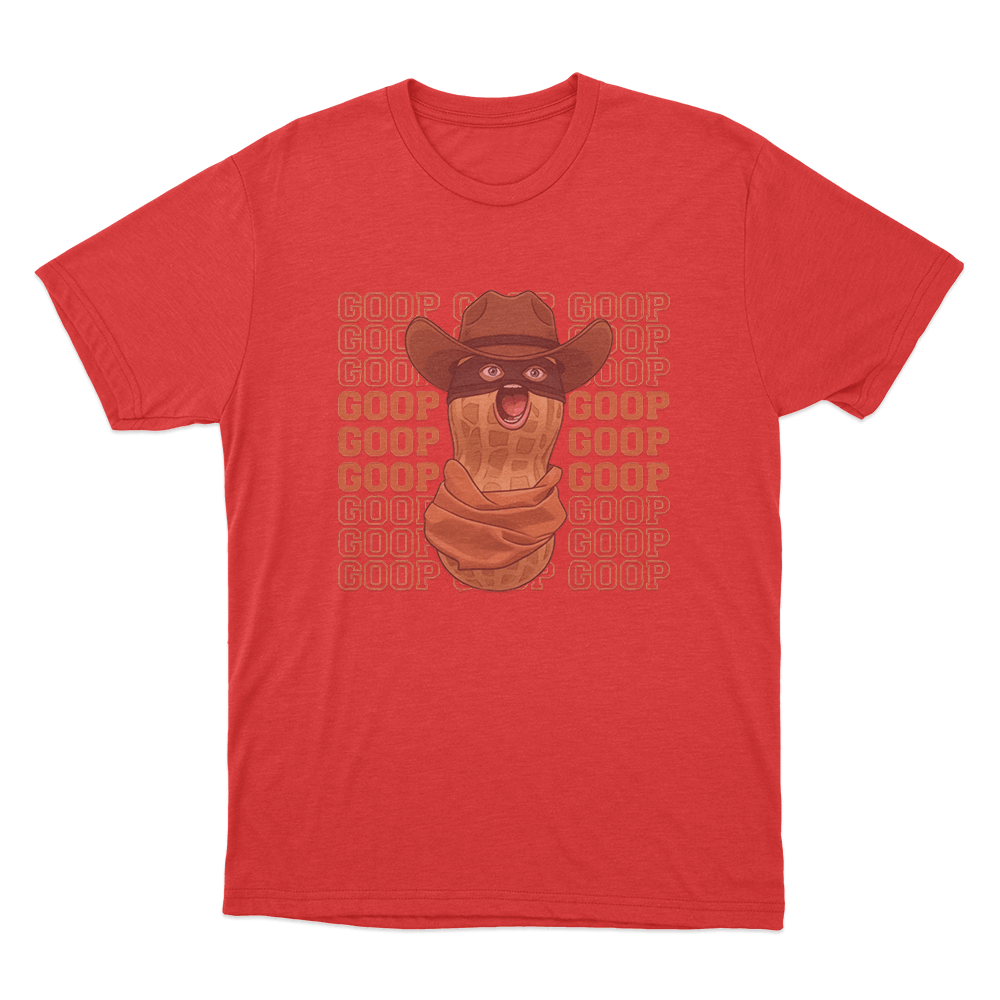 Goop Cowboy Peanut Unisex T Shirt Red Goop Cowboy Peanut Unisex T Shirt Red