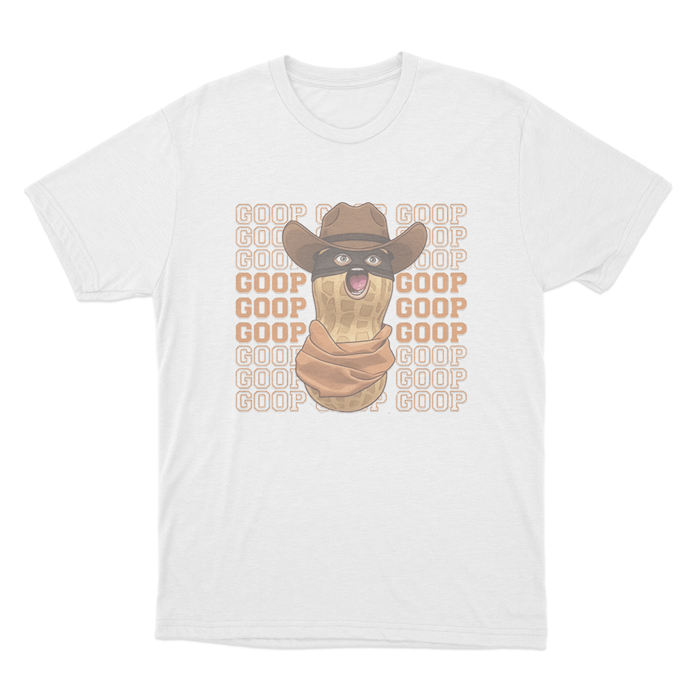 Goop Cowboy Peanut Unisex T Shirt White Goop Cowboy Peanut Unisex T Shirt White