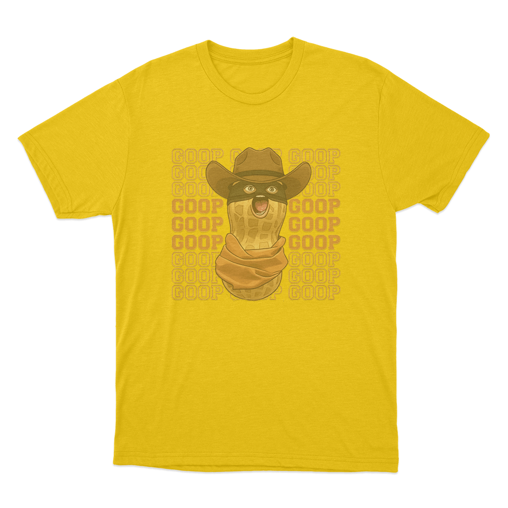 Goop Cowboy Peanut Unisex T Shirt Yellow Goop Cowboy Peanut Unisex T Shirt Yellow