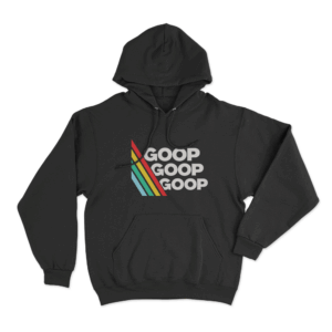 Goop Goop Goop Stripe Unisex Hoodie Black