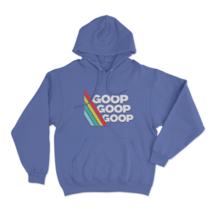 Goop Goop Goop Stripe Unisex Hoodie Blue