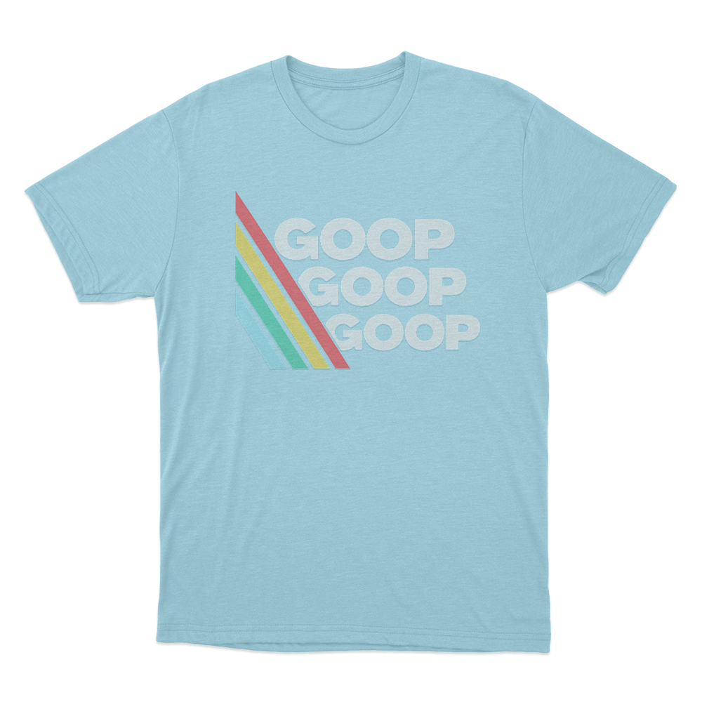 Goop Goop Goop Stripe Unisex T Shirt Sky Blue Goop Goop Goop Stripe Unisex T Shirt Sky Blue