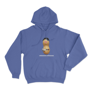 Mhmmm Mhmmm Peanut Unisex Hoodie Blue