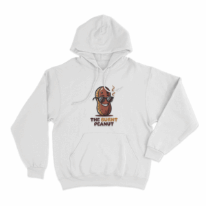 The Burnt Peanut Sunglasses Unisex Hoodie White