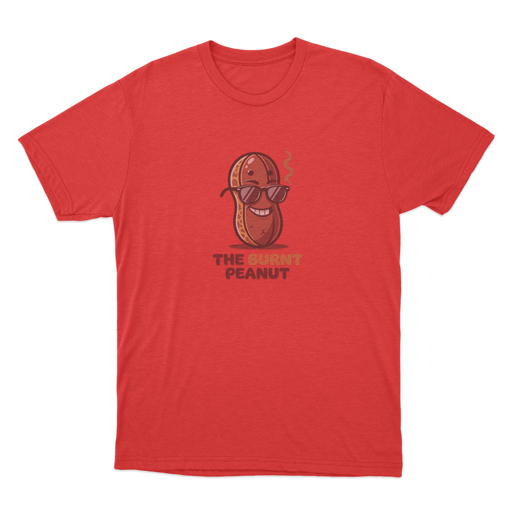 The Burnt Peanut Sunglasses Unisex T Shirt Red The Burnt Peanut Sunglasses Unisex T Shirt Red