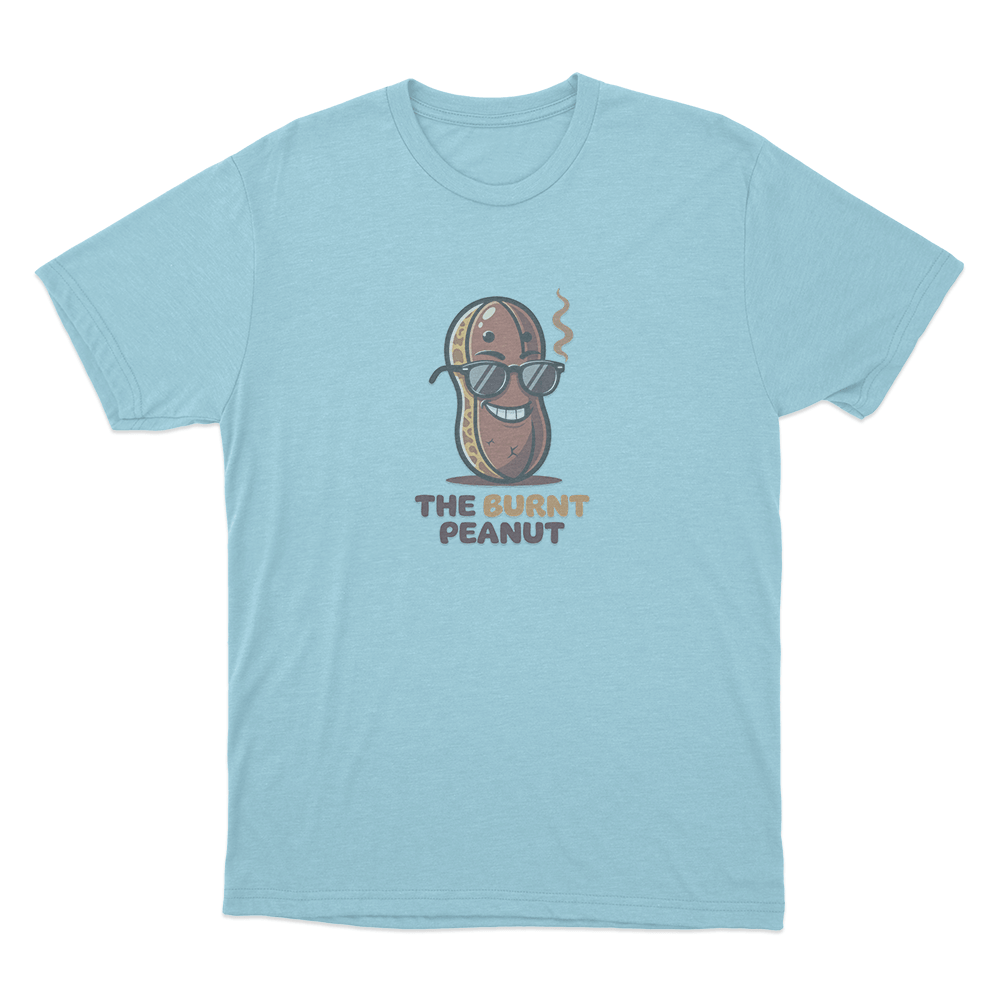 The Burnt Peanut Sunglasses Unisex T Shirt Sky Blue The Burnt Peanut Sunglasses Unisex T Shirt Sky Blue