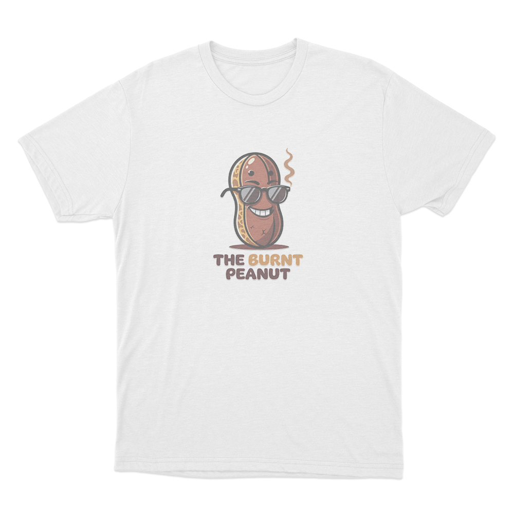 The Burnt Peanut Sunglasses Unisex T Shirt White The Burnt Peanut Sunglasses Unisex T Shirt White
