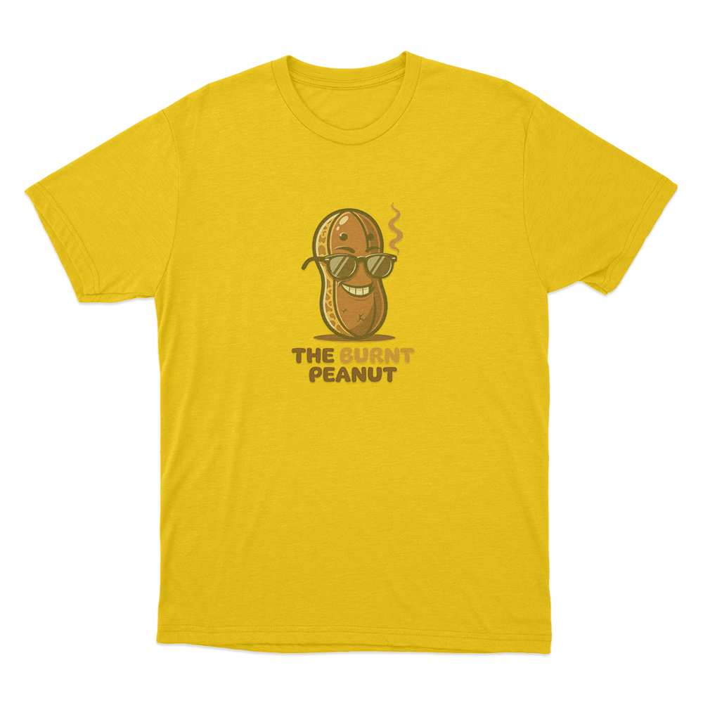 The Burnt Peanut Sunglasses Unisex T Shirt Yellow The Burnt Peanut Sunglasses Unisex T Shirt Yellow